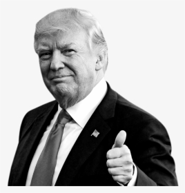 Trump Thumbs Up Png - Trump Black And White Transparent, Png Download, Free Download