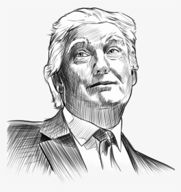 An Open Letter To Mr - Sketch Of Donald Trump, HD Png Download, Free Download