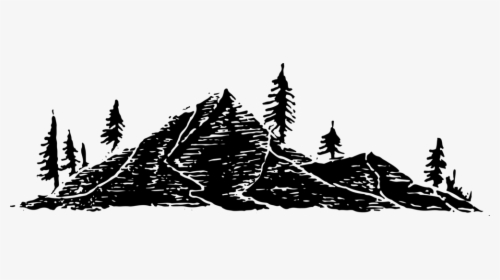 Mountain Png - Transparent Silhouette Mountain Clipart, Png Download, Free Download