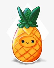 Cute Pineapple By Soph - Cute Pineapple Cartoon Png, Transparent Png, Free Download