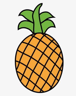 Pineapple Fruit Clipart Black And White, HD Png Download, Free Download