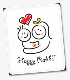 Happy Raksha Bandhan Cartoon, HD Png Download, Free Download