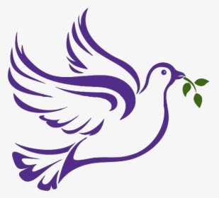 Peace Dove Png Page - Purple Doves Clip Art, Transparent Png, Free Download