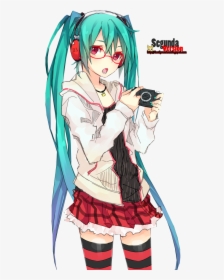 Miku Hatsune Png File Download Free - Hatsune Miku With Glasses, Transparent Png, Free Download