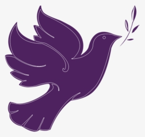 Dove Clipart Purple - Purple Dove Png, Transparent Png, Free Download