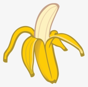 Free Clipart Of A Banana - Peeled Banana Cartoon Png, Transparent Png, Free Download