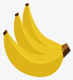 Banana Euclidean Vector Musa Basjoo Fruit - Pisang Vektor, HD Png Download, Free Download