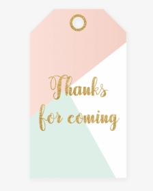 Thank You Printable Labels Png - Thank You For Coming Tag Printable, Transparent Png, Free Download