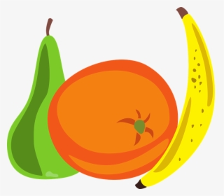 Fruit, Banana, Pear, Orange, Food, Dessert, Eat - De Laranja Banana E Pera, HD Png Download, Free Download