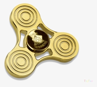 Gold Fidget Spinner Background Png - Gold Plated Fidget Spinner, Transparent Png, Free Download