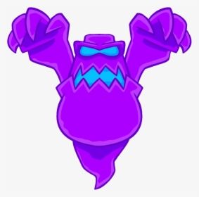 Transparent Ghost Png - Candy Ghost Club Penguin, Png Download - kindpng