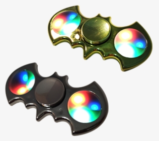 Spinz Gotham Bat Flashing Fidget Spinner - Metallic Fidget Spinner, HD Png Download, Free Download