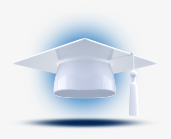 White Graduation Hat Png - 3d White Graduation Cap, Transparent Png, Free Download