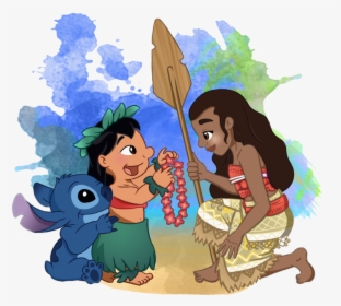 Lilo And Stitch And Moana , Png Download - Lilo And Stitch And Moana, Transparent Png, Free Download