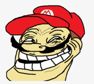 Transparent Trollface - Mario Troll Face Png, Png Download, Free Download