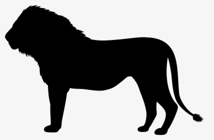 Lion Png Silhouette - St Bernard Dog Silhouette, Transparent Png, Free Download