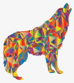Enraged Howling Wolf Clip Arts - Complicated Animal Low Poly, HD Png Download, Free Download