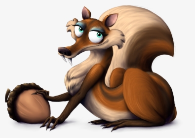 Ice Age Squirrel Wolf Png Image - Female Squirrel From Ice Age, Transparent Png, Free Download
