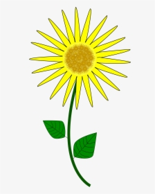Flower, Sunflower Clip Arts - Cartoon Small Sun Flower, HD Png Download, Free Download