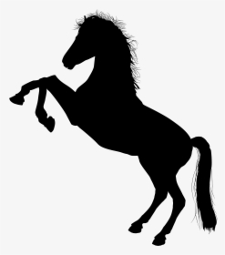 White Horse Silhouette Clip Arts - White Horse Silhouette Png, Transparent Png, Free Download
