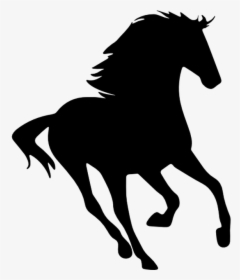Standing Horse Silhouette Drawing Clip Art - Horse Clipart Silhouette Png, Transparent Png, Free Download
