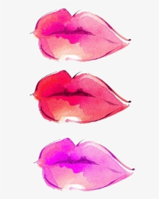 Water Color Lips Png - Watercolour Lips, Transparent Png, Free Download