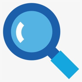 Agent With Magnifying Glass Clipart - Magnifying Glass Icon Blue, HD Png Download, Free Download