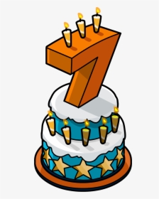 Transparent Cake Png - 7th Birthday Cake Png, Png Download, Free Download