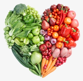 Fruit And Vegetables Heart, HD Png Download, Free Download