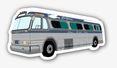 20181018 Blue Sparrow Bus Drawing Drop-01 - Bus, HD Png Download, Free Download