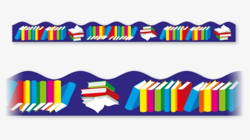 Clip Art Border Of Books - Books Border Design Clipart, HD Png Download, Free Download