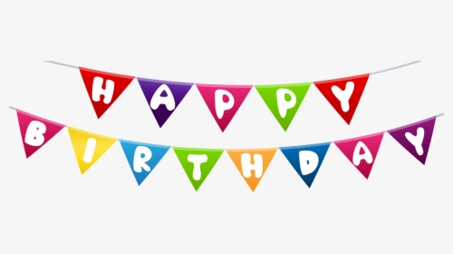 Happy Birthday Streamer Png Clip Art - Birthday Streamer Clipart, Transparent Png, Free Download