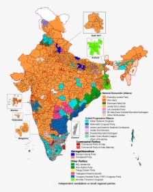 Election Results India Map, HD Png Download, Free Download