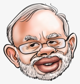 Modi Face Cartoon, HD Png Download, Free Download