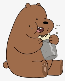 Grizzly Bear Eating - We Bare Bears Png, Transparent Png, Free Download