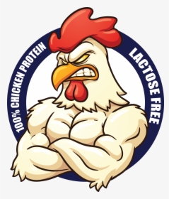 Chicken Amino Acid Tablets And Gain Lean Muscle Mass - Rooster Strong, HD Png Download, Free Download