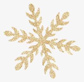 Snowflake - Transparent Background Gold Snowflake, HD Png Download, Free Download