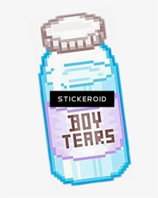 Tear Png - Boy Tears - Kawaii Blue Pixel Art, Transparent Png, Free Download