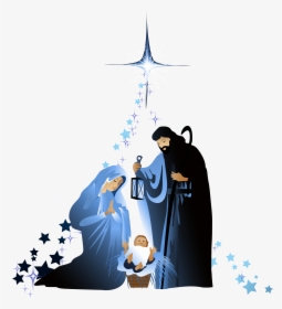 Christian Holy Family Of Material Scene Jesus Clipart - Happy Birthday To Jesus Christ, HD Png Download, Free Download