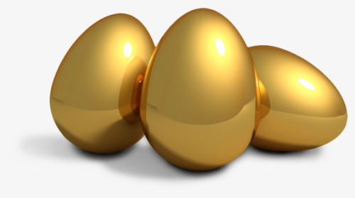 The Goose That Laid The Golden Eggs Hen Duck - Easter Golden Egg Clipart, HD Png Download, Free Download