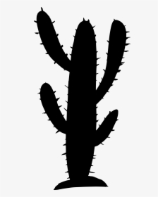 Silhouette Transparent Cactus Vector, HD Png Download, Free Download