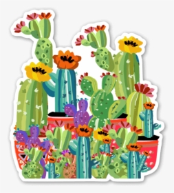 Cactus Garden Sticker - Illustration, HD Png Download, Free Download