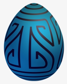 Easter Blue Decorative Egg Png Clip Art - Easter Egg, Transparent Png, Free Download