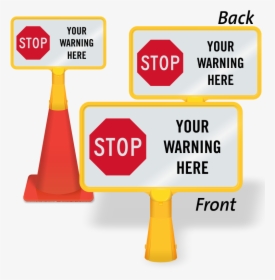 Transparent Stop Sign Clipart Free - Stop Please Wait For Attendant Sign, HD Png Download, Free Download