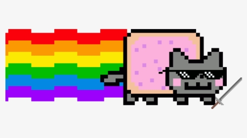 Nyan Cat Mlg Png, Transparent Png, Free Download