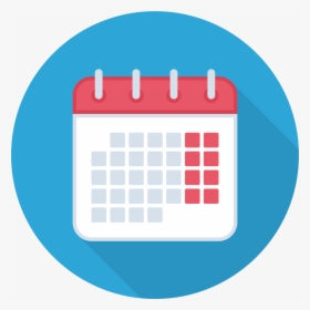 Calendar Png Vector - Circle Calendar Icon Png, Transparent Png, Free Download