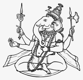 Ganesh Clip Arts - Ganesha Cad Blocks, HD Png Download, Free Download
