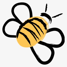 Transparent Bumblebee Png - Bee Drawing Transparent Free, Png Download, Free Download