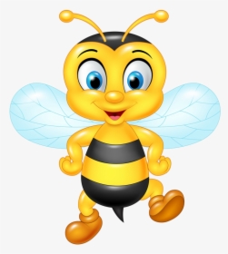Bee Clipart Transparent Background Cartoon Png - Imagenes De Abejas Animados, Png Download, Free Download
