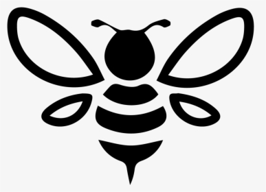 Transparent Honey Clipart Black And White - Honey Bee, HD Png Download, Free Download